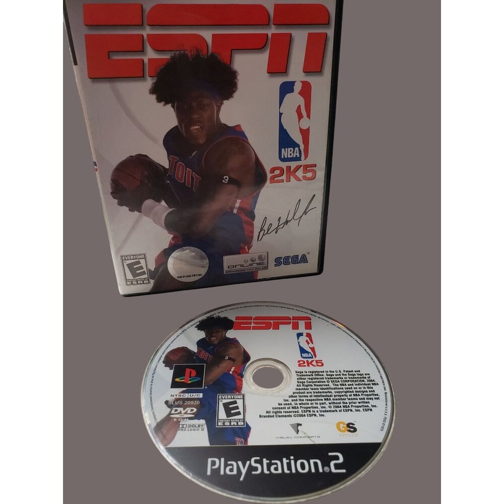 ESPN NBA 2K5 PlayStation 2 Game Case & Disc - Untested